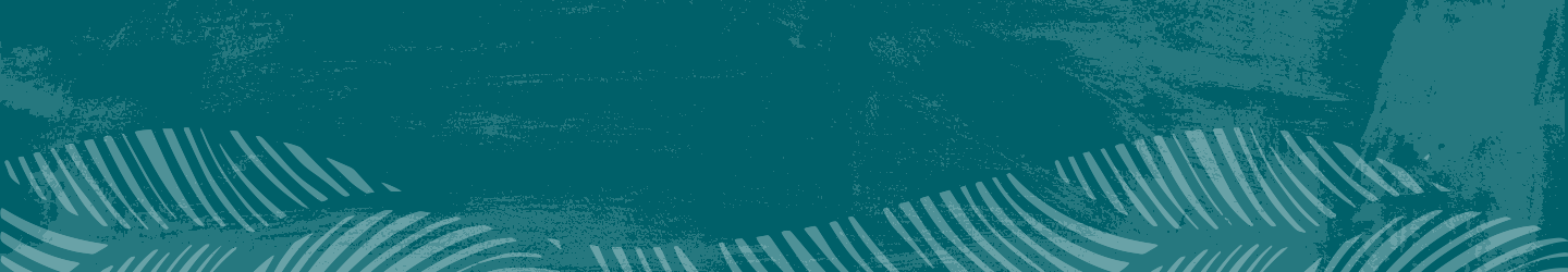 feather pattern title bar background in teal