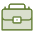 Icon illustrations of a briefcase