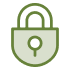 Icon illustration of a padlock